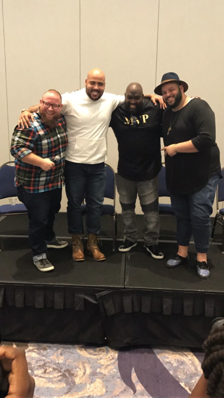 Plus SIze men panel at the TCF Style Expo